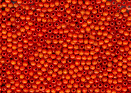 Korálky 1175 barva Oranžová 604 průměr 4 mm počet 50 kusů v sáčku