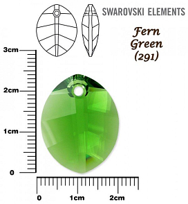 SWAROVSKI Pure Leaf Pendant barva FERN GREEN velikost 23mm.