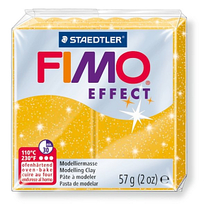 FIMO efekt č112 zlatá se třpytkami 57g
