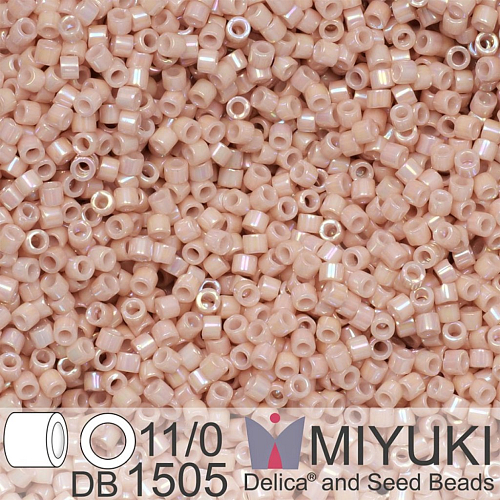 Korálky Miyuki Delica 11/0. Barva Opaque Pink Champagne AB DB1505. Balení 5g