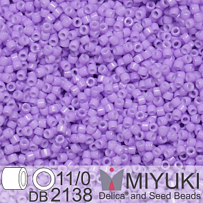 Korálky Miyuki Delica 11/0. Barva Galvanized Dark Lilac DB2138. Balení 5g.