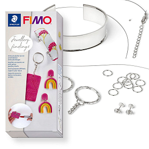 Šperková sada Fimo - NÁUŠNICE, ŘETÍZEK A NÁRAMEK