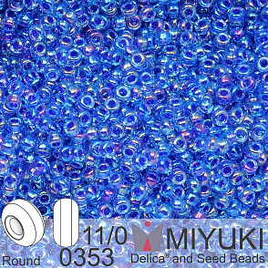 Korálky Miyuki Round 11/0. Barva 00353. Balení 5g.