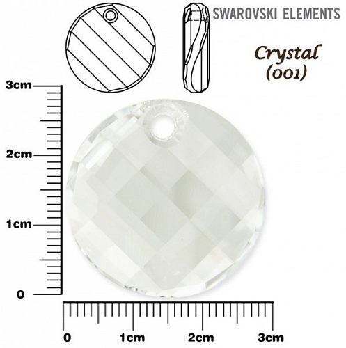 SWAROVSKI PŘÍVÉSKY TWIST Pendant 6621 barva CRYSTAL velikost 28mm.