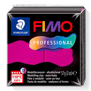 modelovací hmota FIMO Professional balení 57g . Barva 210 MAGENTA (True Magenta).