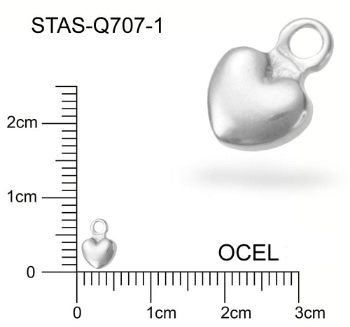 Koncovka CHIRURGICKÁ OCEL ozn.-STAS-Q707-1. velikost 6x4,5mm.
