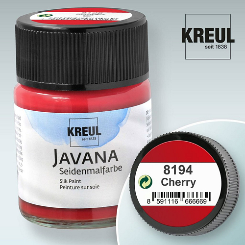 Barva na hedvábí JAVANA výrobce KREUL č.8194 Cherry