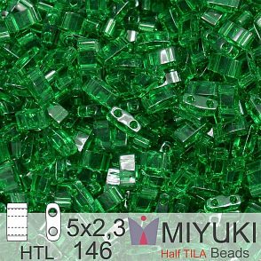 Korálky Miyuki Half Tila. Barva Tr Green  HTL 146 Balení 3g