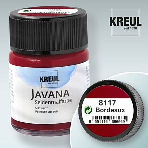 Barva na hedvábí JAVANA výrobce KREUL č.8117 Bordeaux