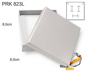 Krabička na šperky. Materiál papír . Ozn. PRK 823L. Velikost 8x8cm. Barva Cappuccino