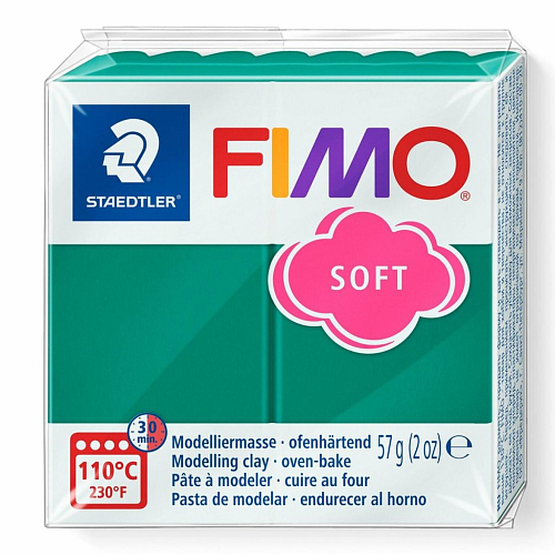 FIMO soft č.56 tmavě zelená 57g