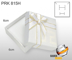 Krabička na šperky. Materiál papír . Ozn. PRK 815H. Barva BÍLÁ.