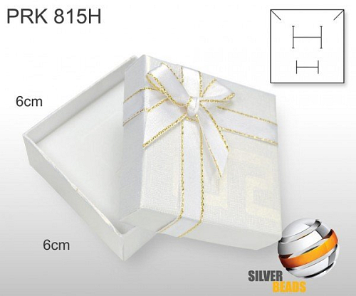 Krabička na šperky. Materiál papír . Ozn. PRK 815H. Barva BÍLÁ.
