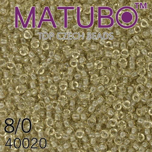 Korálky MATUBO™ mačkané rokajlové korálky. Velikost 8/0 (3,1mm). Barva 40020 KOUŘOVÝ TOPAZ. Balení 10g.