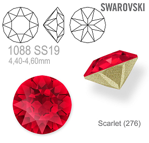 Swarovski 1088 XIRIUS Chaton SS19 (4,40-4,60mm) barva Scarlet (276). 