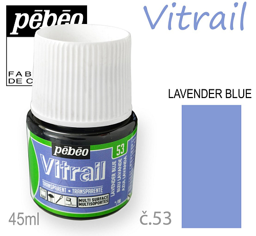 Barva na sklo VITRAIL č.53 Lavender Blue objem 45ml