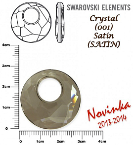 SWAROVSKI VICTORY Pendant 6041 barva CRYSTAL SATIN velikost 28mm.