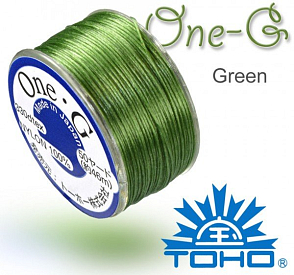 TOHO One-G nylonová nit. Barva Green č.12. Balení 45m.