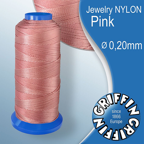 Jewelry NYLON GRIFFIN síla nitě 0,20mm Barva Pink