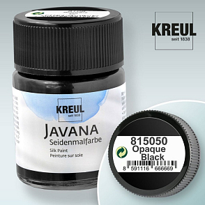 Barva na hedvábí JAVANA výrobce KREUL č.815050 Opaque Black