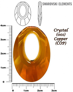 SWAROVSKI HELIOS Pendant barva CRYSTAL COPPER velikost 40mm.