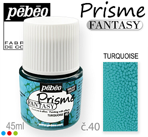 Barva na Šperky PRISME Fantasy Pébéo . barva č.40 TURQUOISE . Balení 45ml.