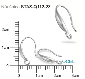 Afroháček s otevřeným očkem mat.OCEL ozn.-STAS-Q112-23