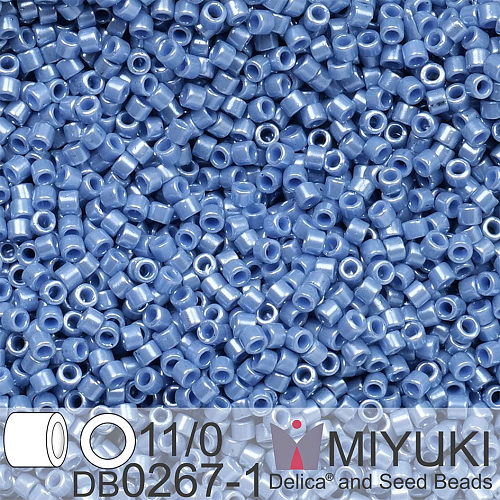 Korálky Miyuki Delica 11/0. Barva Op Blueberry Luster DB0267-1. Balení 5g