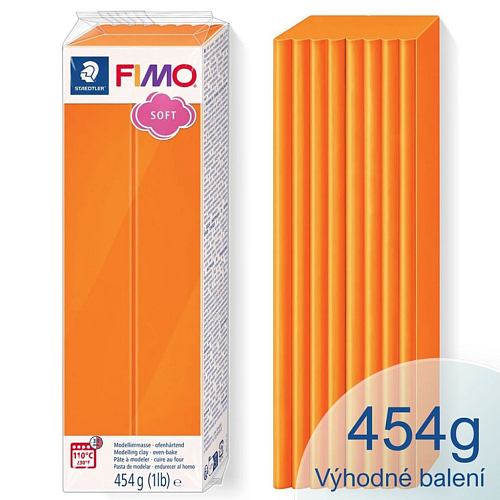 FIMO-soft-balení 454g barva 42 Oranžová.Velké balení=VÝHODNÁ CENA