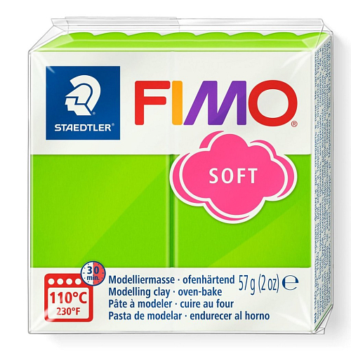FIMO soft č.50 světle zelená 57g