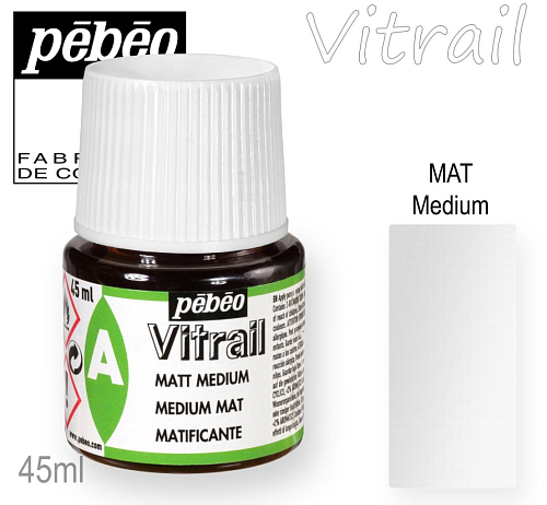 Barva na sklo VITRAIL MATT Medium objem 45ml.