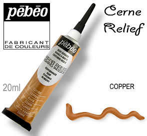 KONTURA Cerne Relief 20 ml barva Copper.Výrobce PEBEO