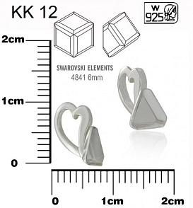 ŠLUPNA na SW 4841 6mm ozn.KK 12. Materiál STŘÍBRO AG925.váha 0,39g.