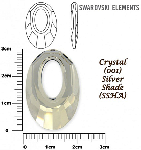 SWAROVSKI HELIOS Pendant barva CRYSTAL SILVER SHADE velikost 30mm.