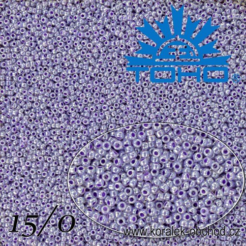 Korálky TOHO tvar ROUND (kulaté). Velikost 15/0. Barva č. 922-Ceylon Gladiola. Balení 5g.