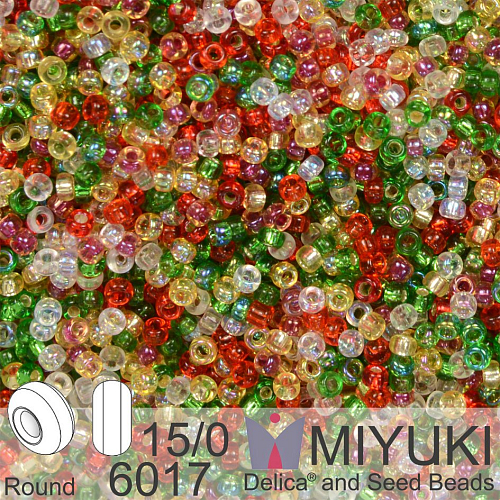 Korálky Miyuki Round 15/0. Barva Mix - Rockin' Christmas  6017. Balení 5g.