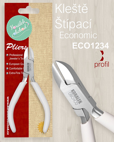 Kleště bižuterní ŠTÍPACÍ Ozn. ECO1234 Economic velikost kleští 130x50mm
