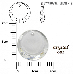 SWAROVSKI Pendant 6210 barva CRYSTAL průhledná velikost 17mm.