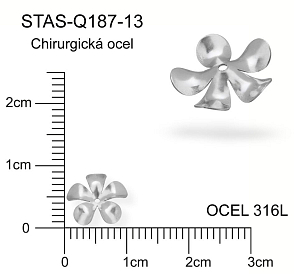 Kaplík CHIRURGICKÁ OCEL ozn.-STAS-Q187-13. velikost pr.9mm.