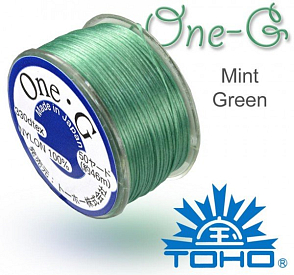 TOHO One-G nylonová nit. Barva Mint Green č.21. Balení 45m.