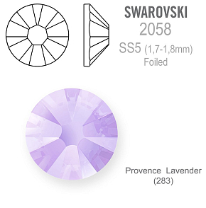 SWAROVSKI 2058 XILION FOILED velikost SS5 barva PROVENCE LAVENDER 