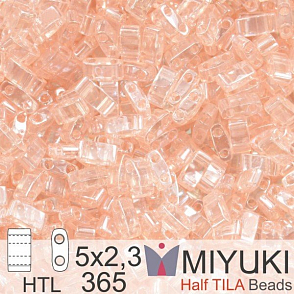 Korálky Miyuki Half Tila. Barva Lt Shell Pink Luster  HTL 365 Balení 3g