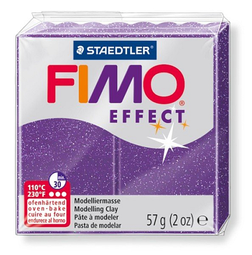 FIMO efekt č.602 fialová se třpytkami 57g