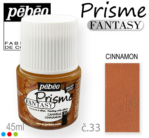 Barva na Šperky PRISME Fantasy Pébéo . barva č.33 CINNAMON . Balení 45ml.