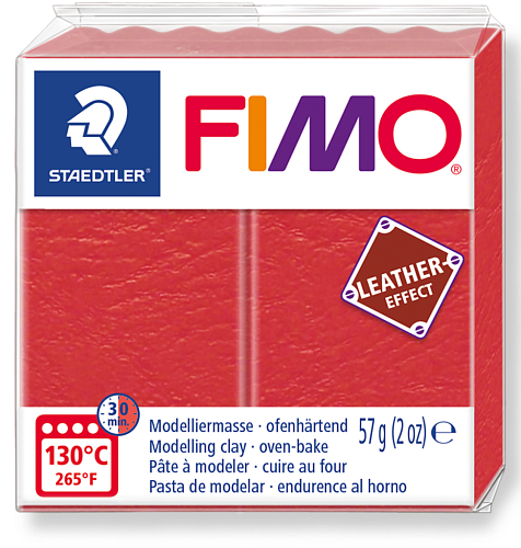 FIMO LEATHER efekt barva VODNÍ MELOUN č.249 balení  57g