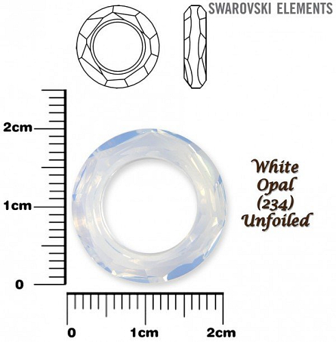 SWAROVSKI ELEMENTS Cosmic Ring barva WHITE OPAL (234) velikost 20mm. 