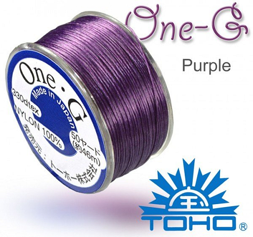 TOHO One-G nylonová nit. Barva Purple č.11. Balení 45m.