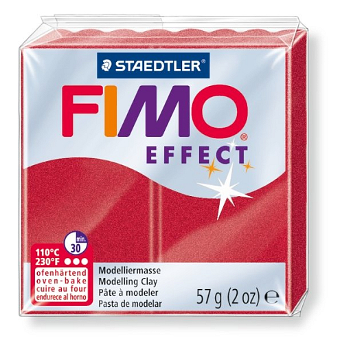 FIMO efekt č.28 metalická rubínová 57g