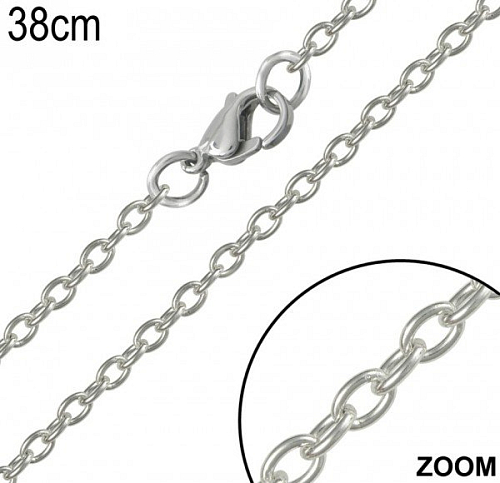 ZÁVĚS CHIRURGICKÁ OCEL SSD 540 tvar oválná očka o velikosti 2,5mm a délce 38cm.