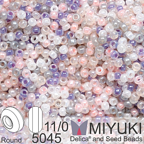 Korálky Miyuki Round 11/0. Barva Moonwalk Mix 5045. Balení 5g.